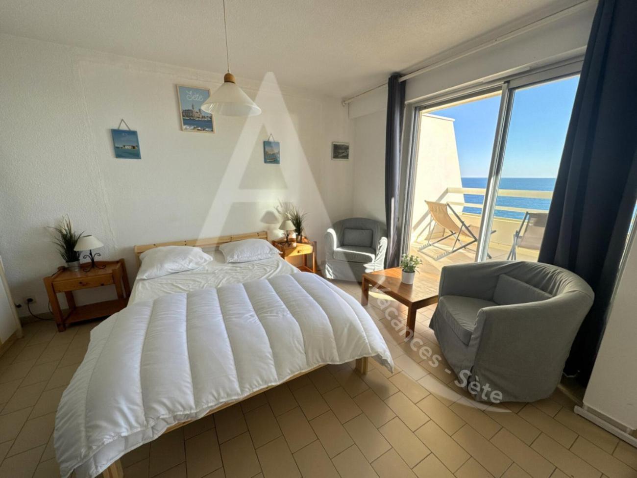 40 M², 1Ere Ligne Mer, Dernier Etage Avec Ascenseur Sète Buitenkant foto