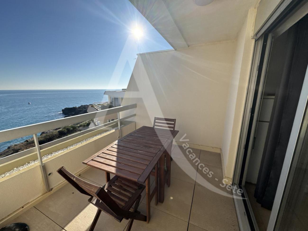 40 M², 1Ere Ligne Mer, Dernier Etage Avec Ascenseur Sète Buitenkant foto